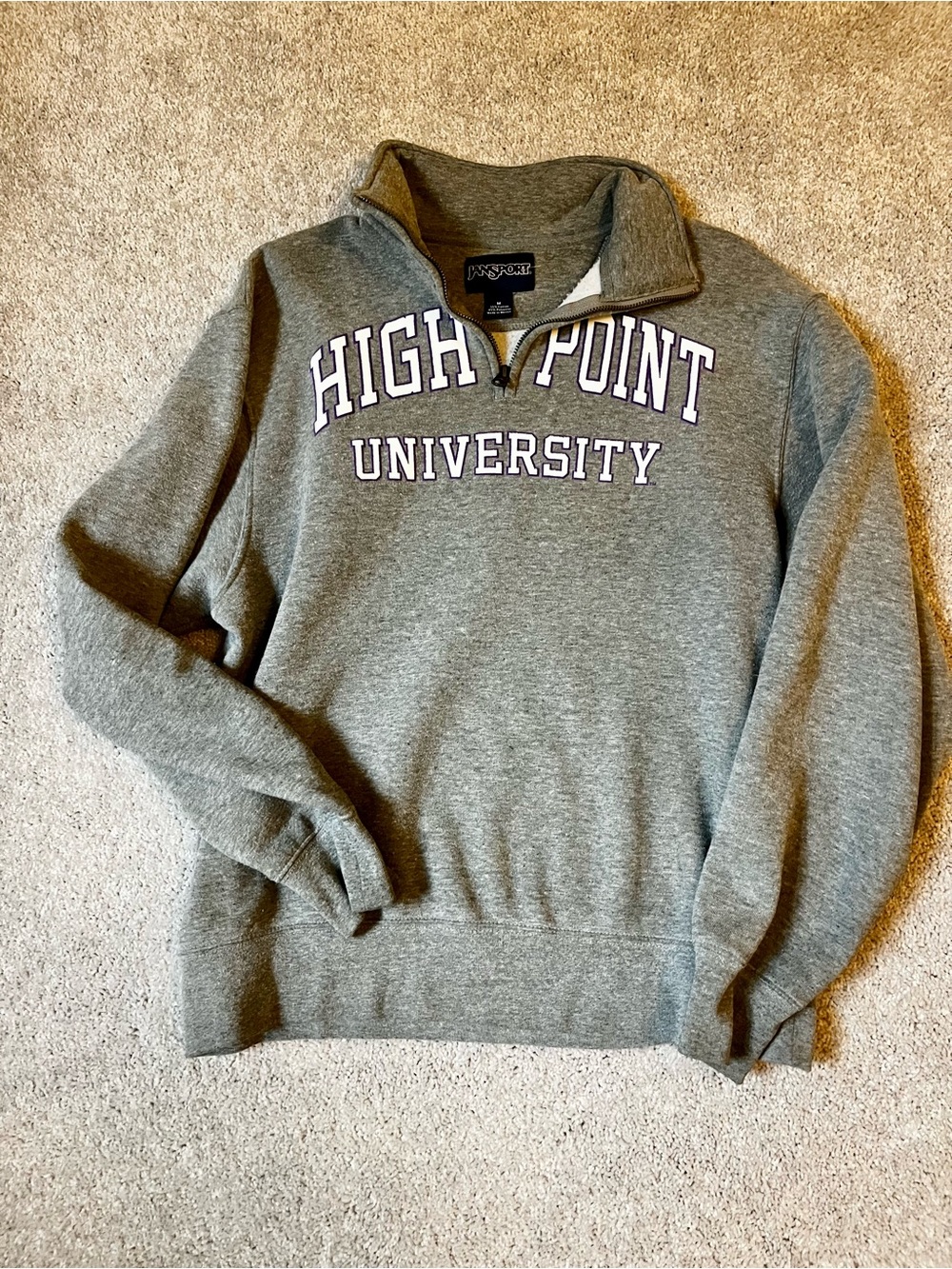 JanSport High Point University Gray Quarter-Zip Sweatshirt